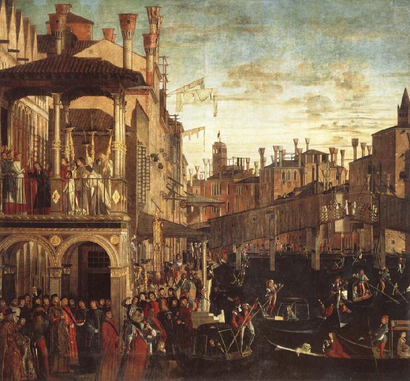 Vittore Carpaccio Cure of a possessed man through the patriarch of Grado France oil painting art